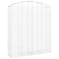 Łukowaty kosz gabionowy 200x50x220/240 cm, galwanizowane żelazo
