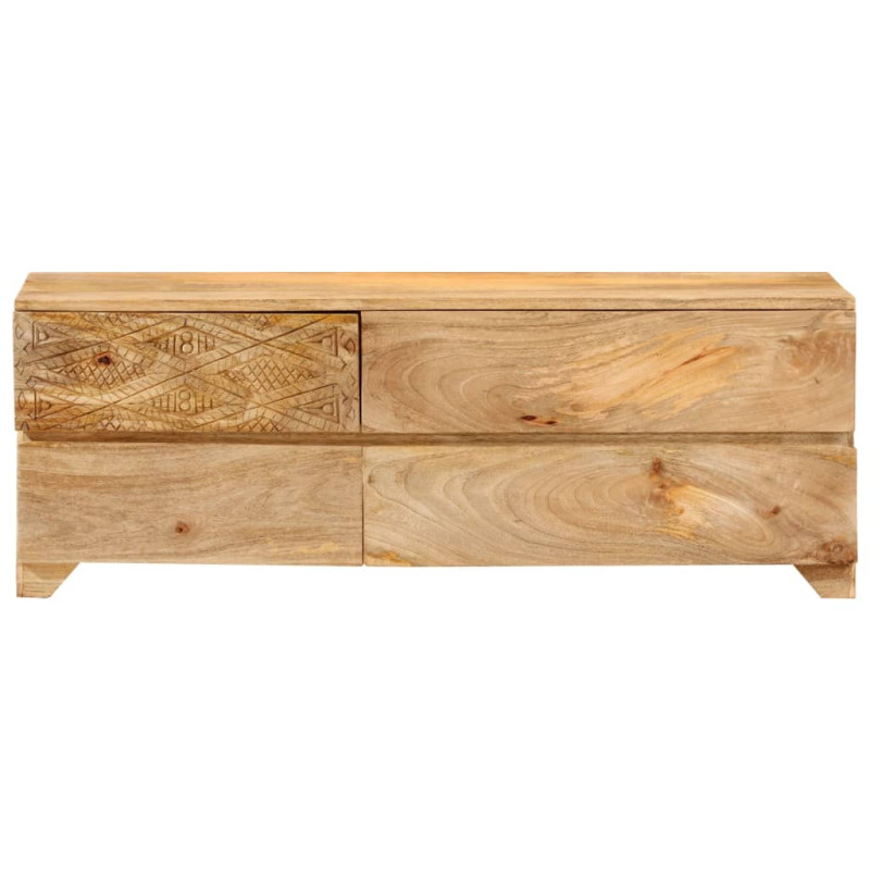 Szafka pod telewizor, lite drewno mango, 110x30x40 cm