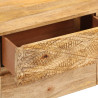 Szafka pod telewizor, lite drewno mango, 110x30x40 cm