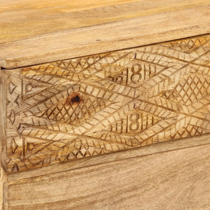 Szafka pod telewizor, lite drewno mango, 110x30x40 cm