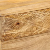 Szafka pod telewizor, lite drewno mango, 110x30x40 cm