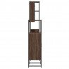 4-częściowy zestaw szafek łazienkowych, brązowy dąb