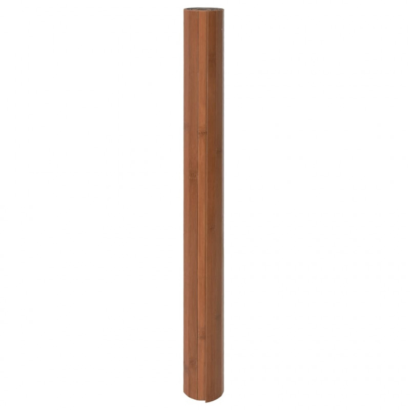 Dywan prostokątny, brązowy, 100x500 cm, bambusowy