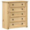 Komoda Corona, 80x40x89 cm, lite drewno sosnowe