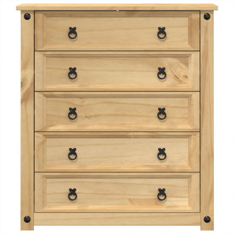 Komoda Corona, 80x40x89 cm, lite drewno sosnowe