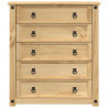 Komoda Corona, 80x40x89 cm, lite drewno sosnowe