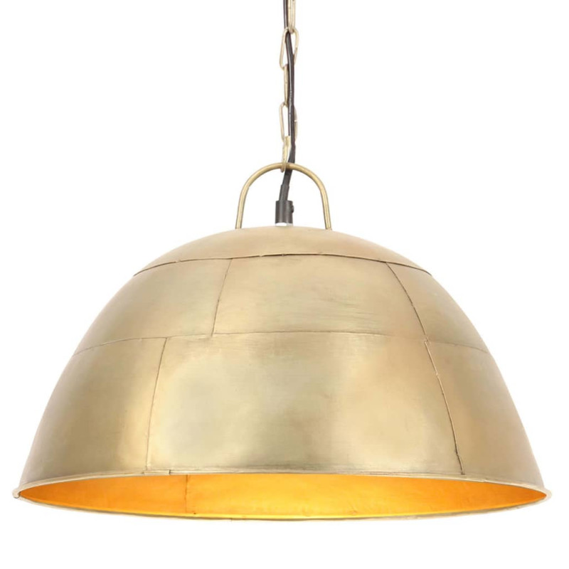 Industrialna lampa wisząca, 25 W, mosiężna, okrągła, 41 cm, E27