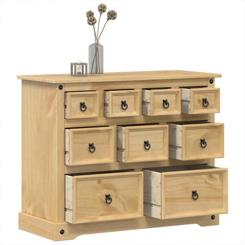 Komoda Corona, 103x46x83 cm, lite drewno sosnowe