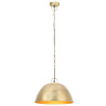 Industrialna lampa wisząca, 25 W, mosiężna, okrągła, 41 cm, E27