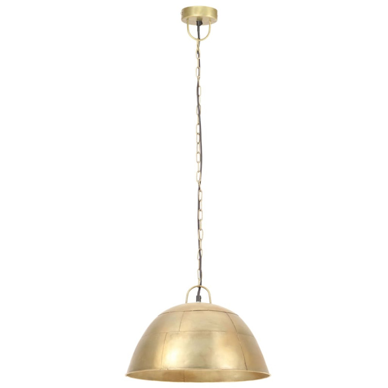 Industrialna lampa wisząca, 25 W, mosiężna, okrągła, 41 cm, E27