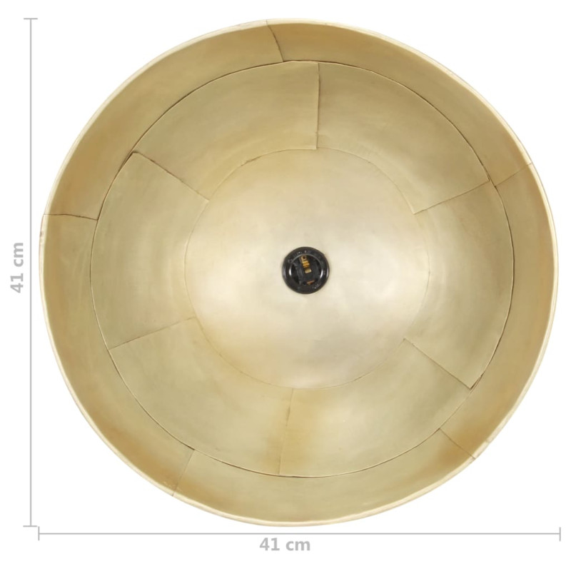 Industrialna lampa wisząca, 25 W, mosiężna, okrągła, 41 cm, E27