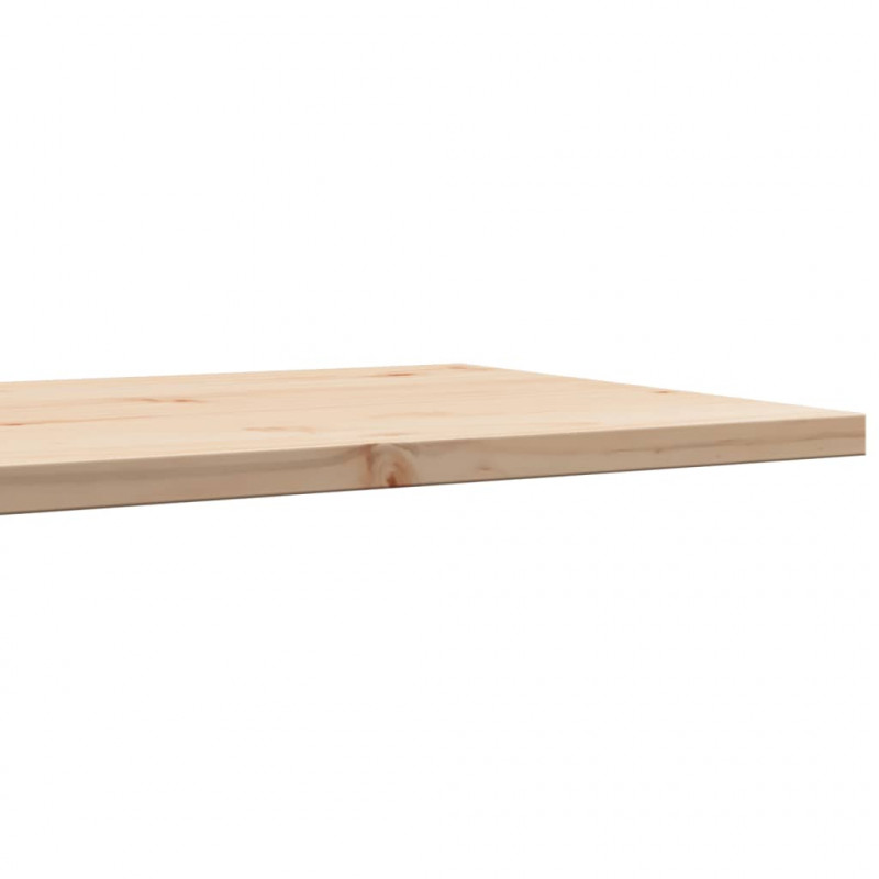 Blat do stolika, 80x50x2,5 cm, prostokątny, lite drewno sosnowe