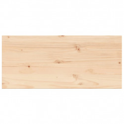 Blat stolika, 100x50x2,5 cm, prostokątny, lite drewno sosnowe