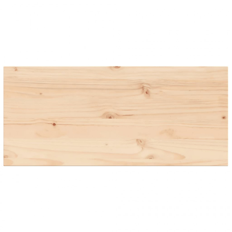 Blat stolika, 100x50x2,5 cm, prostokątny, lite drewno sosnowe