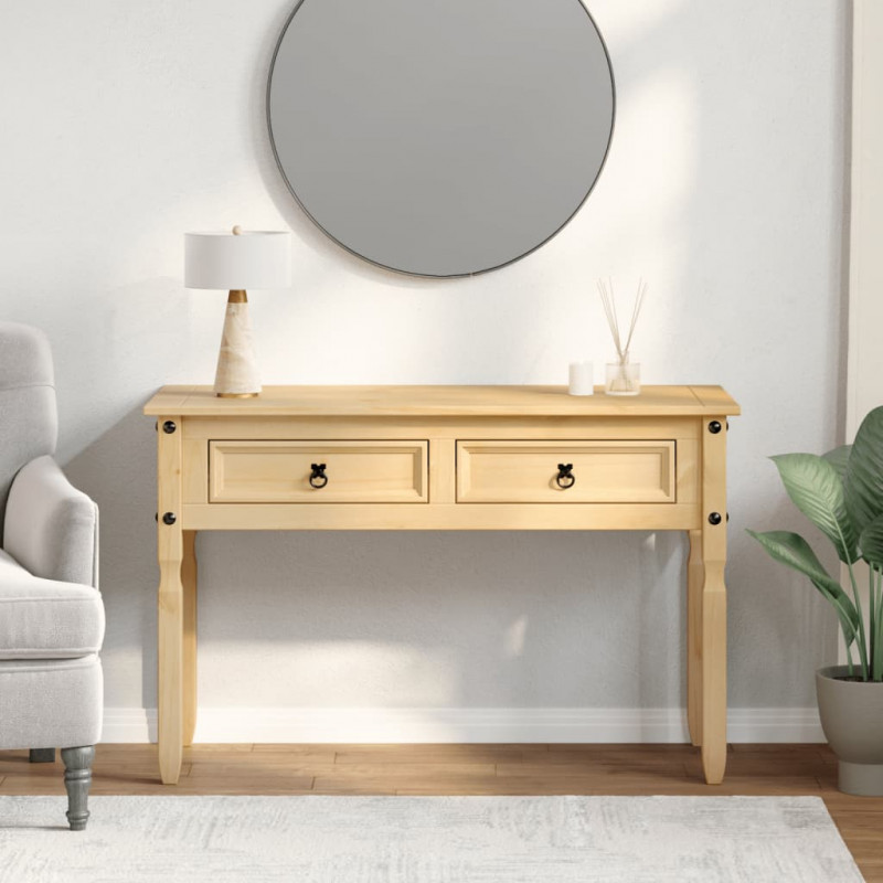 Stolik konsolowy Corona, 115x46x73 cm, lite drewno sosnowe