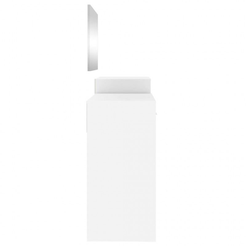 3-częściowy zestaw mebli z toaletką, biały