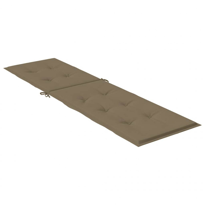 Poduszka na leżak, melanż taupe, (75+105)x50x3 cm, tkanina