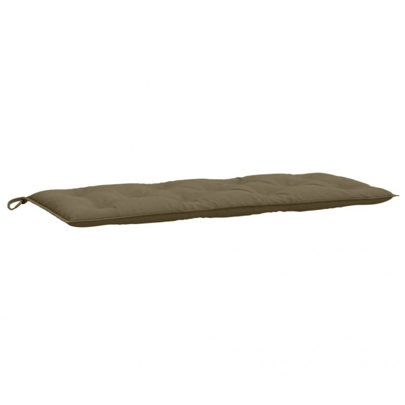 Poduszka na ławkę ogrodową, melanż taupe, 120x50x7 cm