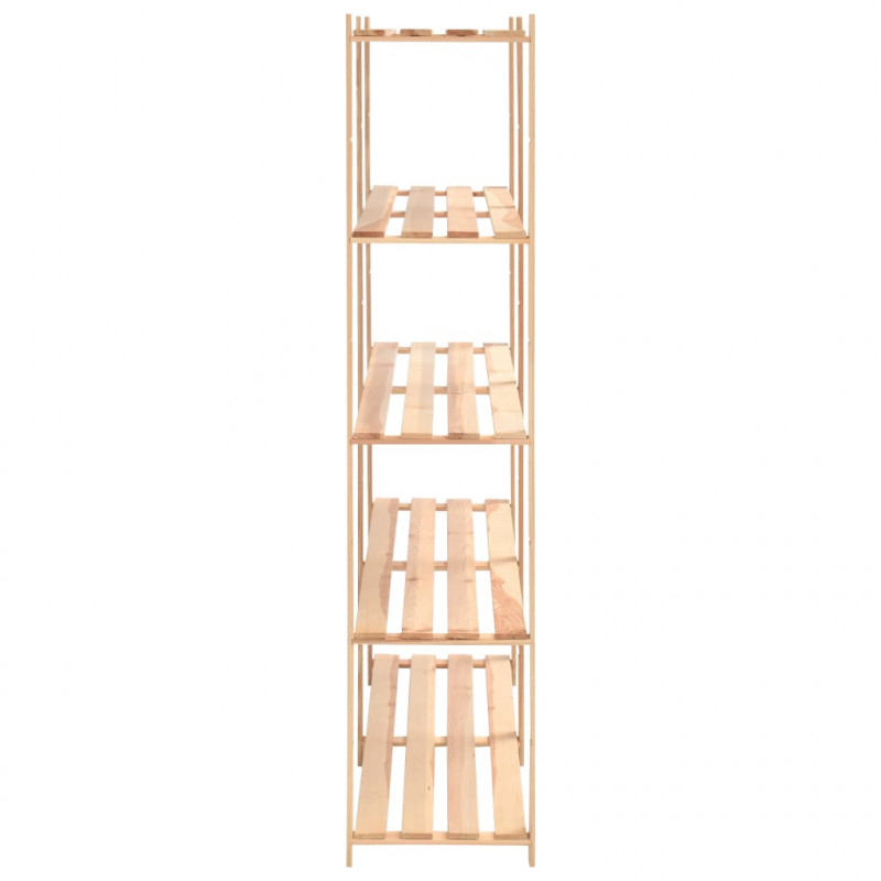 Regały z 5 półkami, 10 szt., 170x38x170 cm, sosna, 500 kg