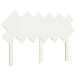Wezgłowie łóżka, białe, 132x3x81 cm, lite drewno sosnowe