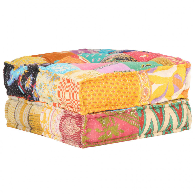 Puf, 60x70x36 cm, patchwork, tkanina