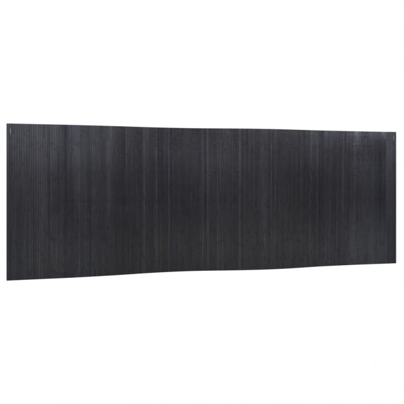 Parawan, szary, 165x600 cm, bambusowy