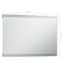 Lustro łazienkowe z LED i czujnikiem dotykowym, 100x60 cm