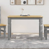 Stół jadalniany Corona, szary, 112x60x75 cm, drewno sosnowe