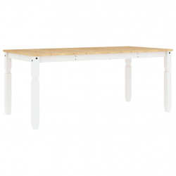 Stół jadalniany Corona, biały, 180x90x75 cm, drewno sosnowe