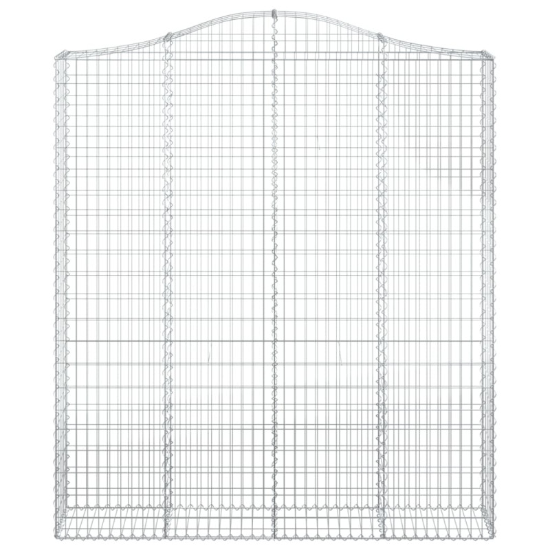 Łukowaty kosz gabionowy 200x30x220/240 cm, galwanizowane żelazo