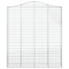 Łukowaty kosz gabionowy 200x30x220/240 cm, galwanizowane żelazo