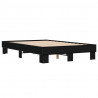 Rama łóżka, czarna, 140x200 cm, materiał drewnopochodny