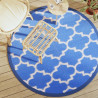 Dywan na zewnątrz, niebieski, Ø160 cm, PP