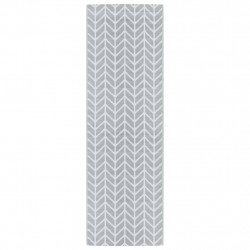 Dywan zewnętrzny, szary, 80x250 cm, PP