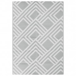 Dywan zewnętrzny, szary, 140x200 cm, PP