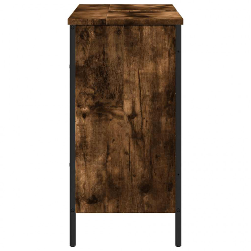 Szafka pod umywalkę, przydymiony dąb, 80x30x60 cm