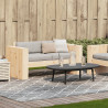 Sofa ogrodowa, 2-osobowa, 134x60x62 cm, lite drewno sosnowe