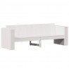 Sofa ogrodowa, 3-osobowa, biała, 189x60x62 cm, drewno sosnowe