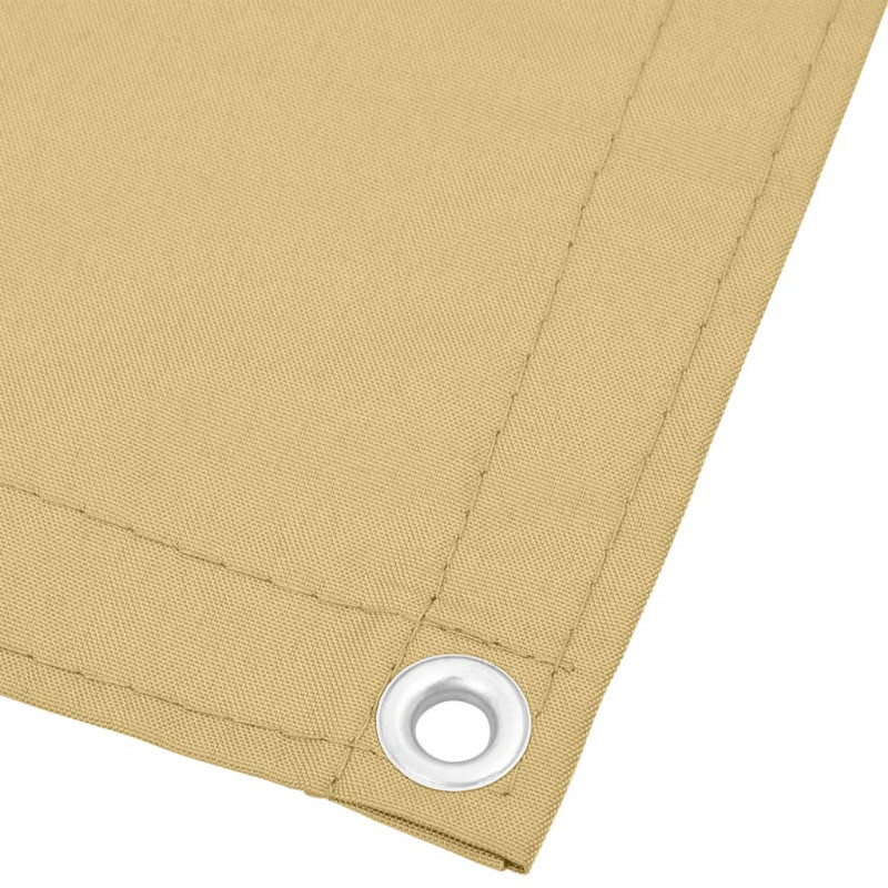 Parawan balkonowy, piaskowy, 90x800 cm, 100% poliester Oxford