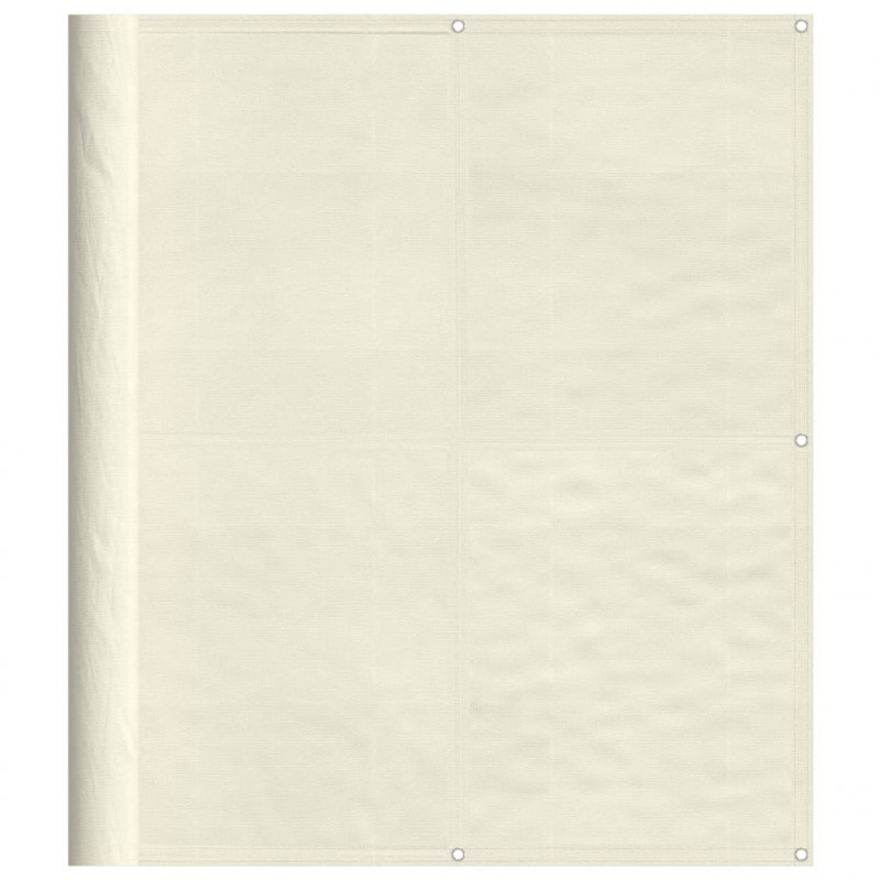 Parawan balkonowy, kremowy, 120x700 cm, 100% poliester Oxford
