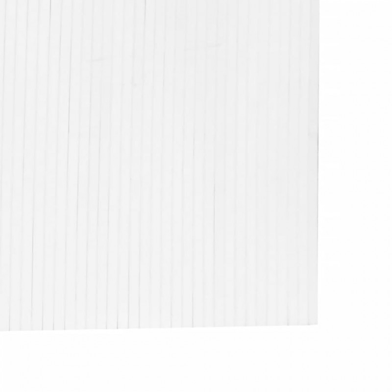 Parawan, biały, 165x400 cm, bambusowy