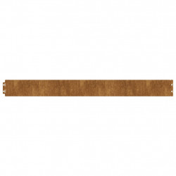 Obrzeża trawnikowe, 10 szt., 10x103 cm, giętkie, stal Corten