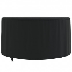 Pokrowiec na meble ogrodowe, okrągły, czarny, Ø157x71 cm, 420D