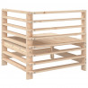 Ogrodowa sofa narożna, lite drewno sosnowe