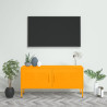 Szafka pod telewizor, musztardowa, 105x35x50 cm, stalowa