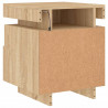 Szafki nocne z LED, 2 szt., dąb sonoma, 40x39x48,5 cm