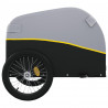 Przyczepka rowerowa, czarno-żółta, 30 kg, żelazo