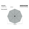 Madison Parasol ogrodowy Flores Luxe, 300 cm, okrągły, taupe