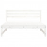 Sofa środkowa do ogrodu, biała, 120x80 cm, lite drewno sosnowe