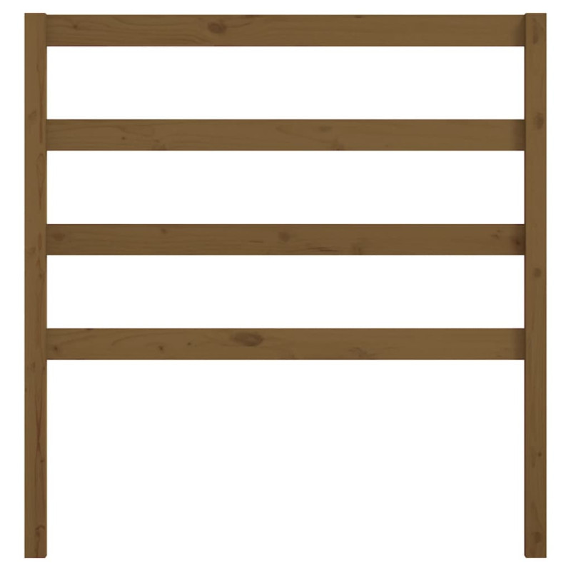 Wezgłowie łóżka, miodowy brąz, 81x4x100 cm, lite drewno sosnowe